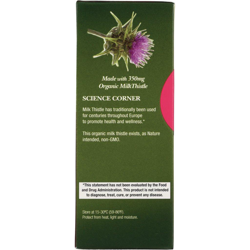 GNN004 | Back of green supplement box with Science Corner text, milk thistle note and FDA disclaimer - Thumbnail