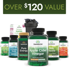 SW1980 | Open Swanson box with supplements and 'Rest. Renew. Redefine.' swansonvitamins.com