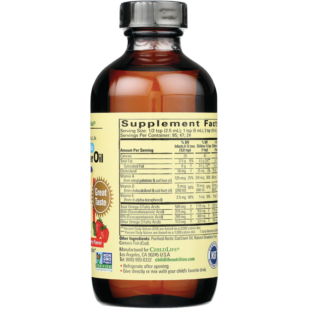 CHL003 | bottle back showing supplement facts label and nutrition table - Thumbnail