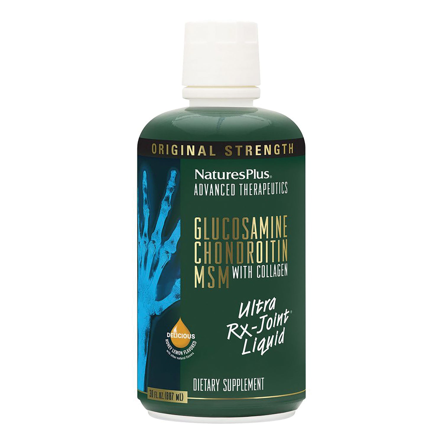 NTP184 | NaturesPlus Ultra RX-Joint liquid glucosamine chondroitin MSM dietary supplement bottle front