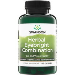 SW427 | Swanson Herbal Eyebright Combination supplement bottle, Eye and Vision Health, 100 capsules