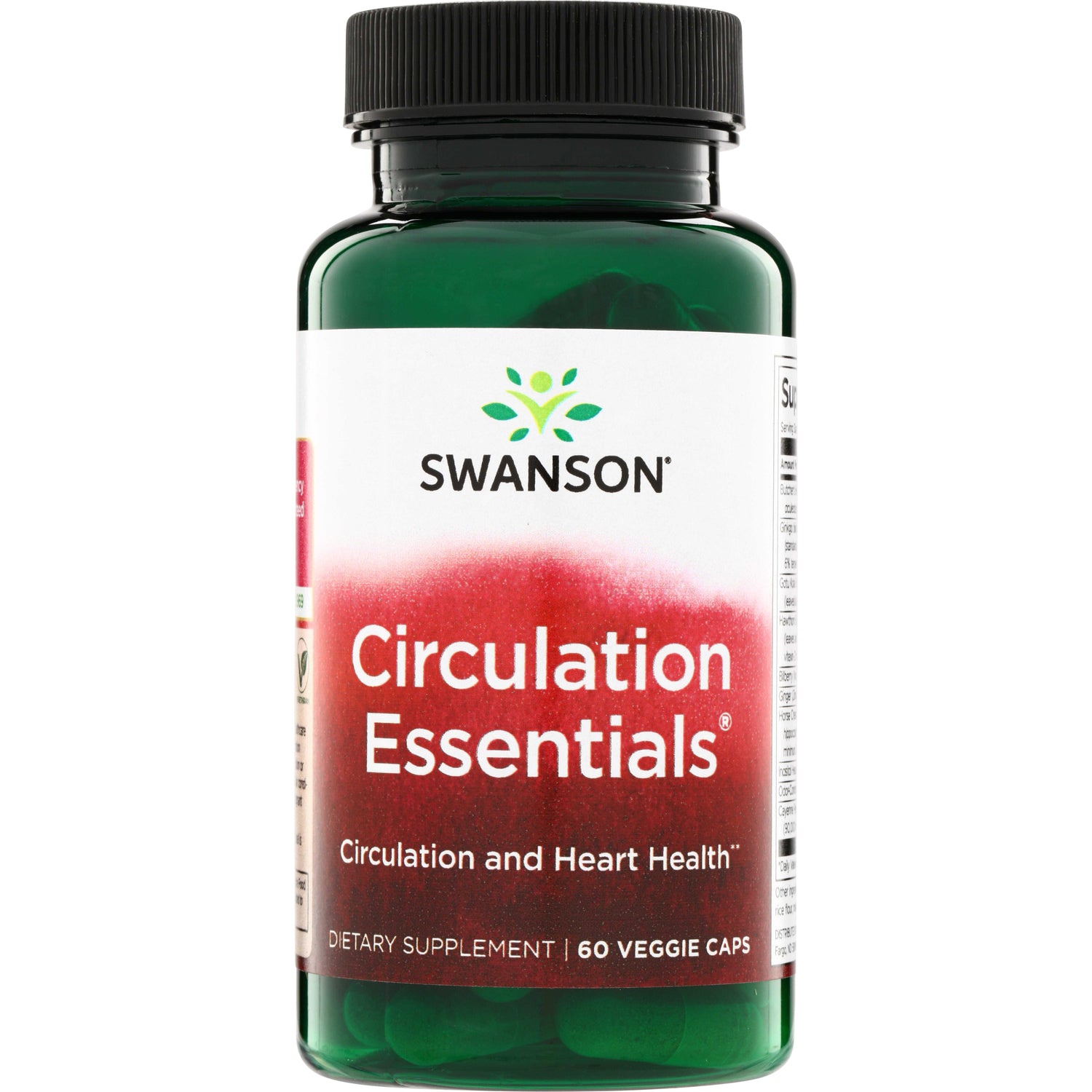 SWC109 | Swanson Circulation Essentials, Circulation and Heart Health, 60 veggie caps, front label