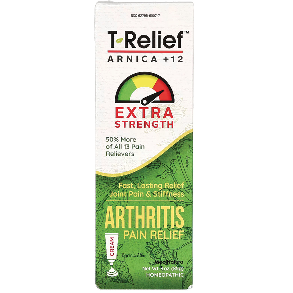 MNA028 | T-Relief Arnica +12 Extra Strength arthritis pain relief cream front packaging - Thumbnail