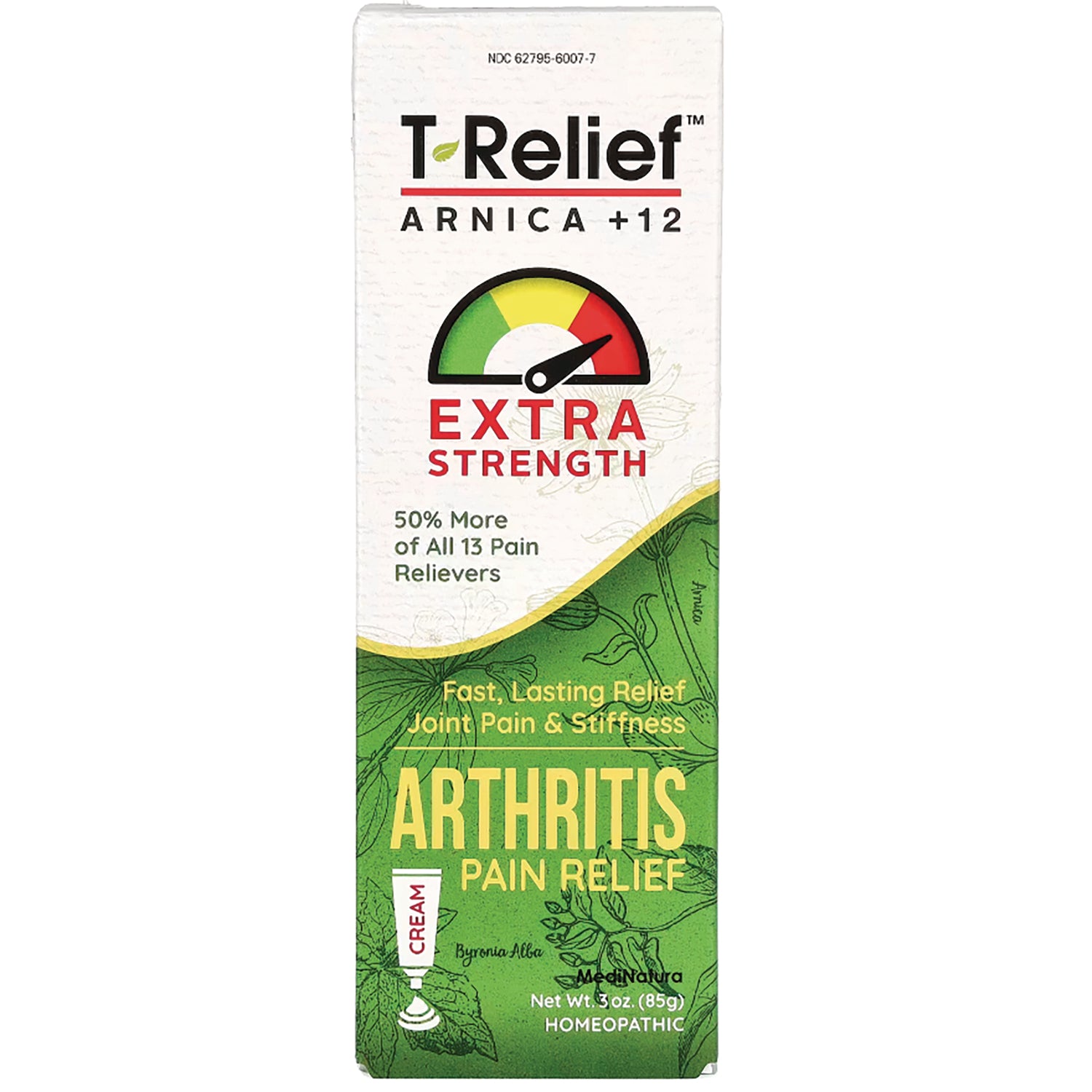 MNA028 | T-Relief Arnica +12 Extra Strength arthritis pain relief cream front packaging