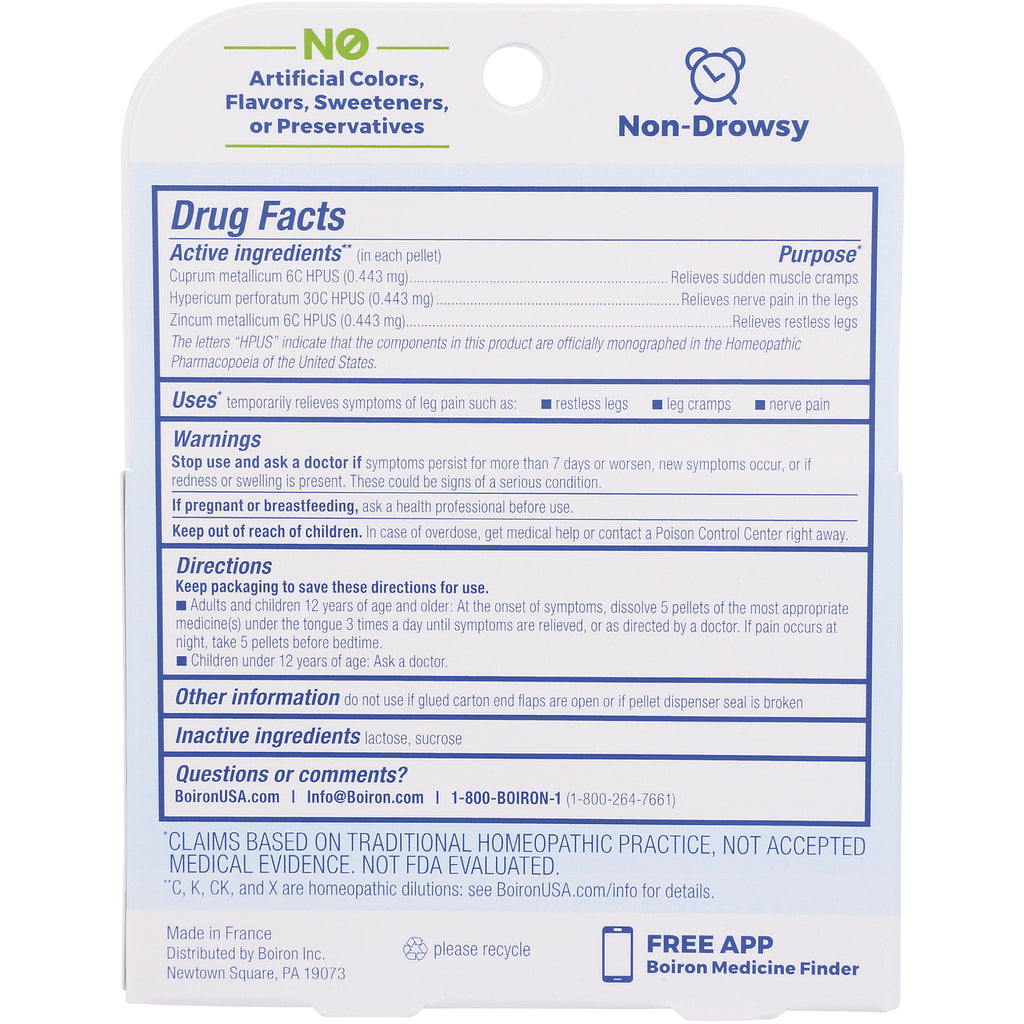 BRN098 | Back panel showing Drug Facts, active and inactive ingredients, warnings and directions - Thumbnail