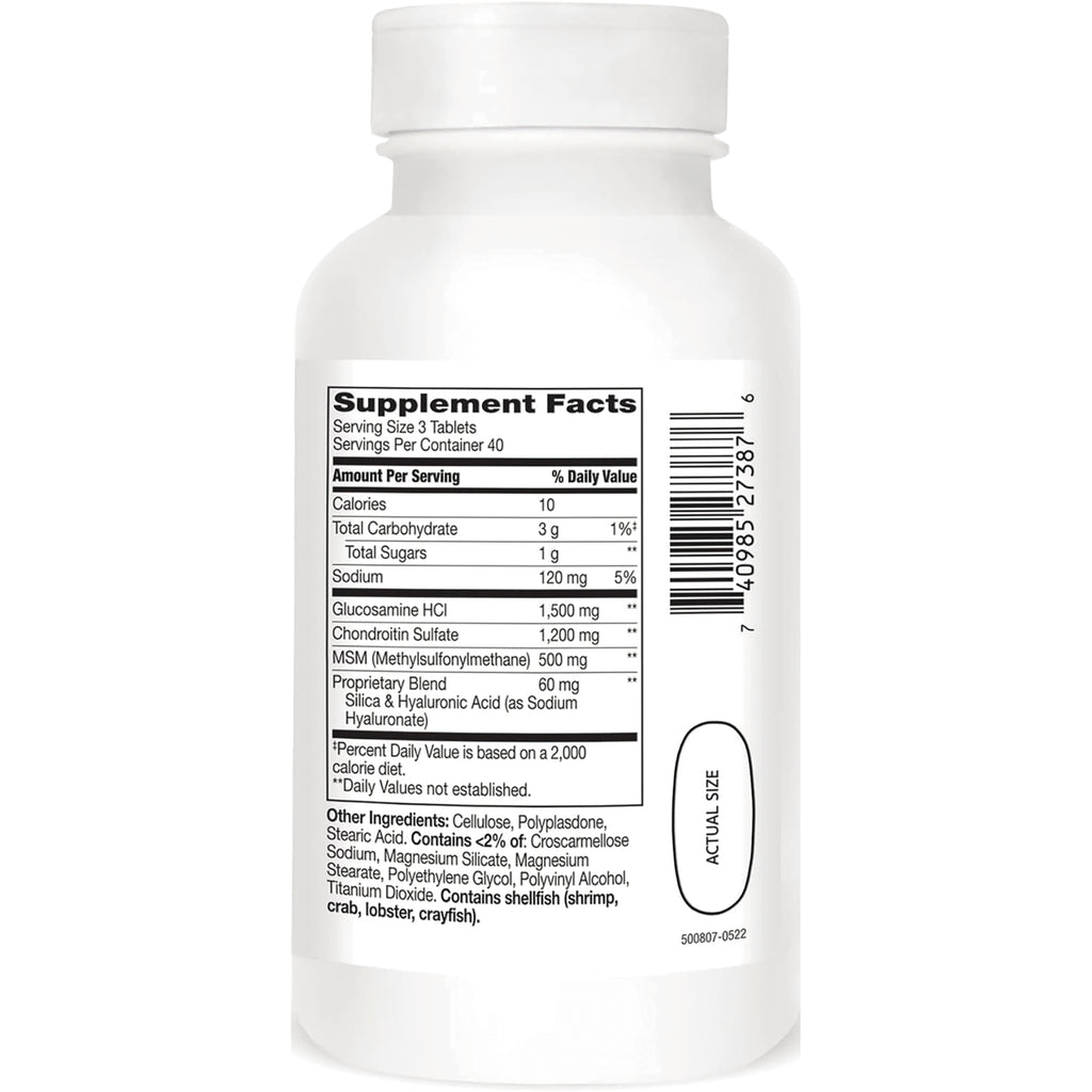 CNT225 | bottle back showing Supplement Facts label with nutrition table, ingredient list and barcode - Thumbnail