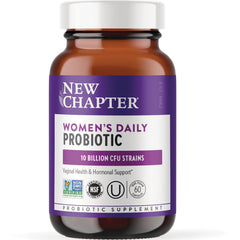 NWC322 | New Chapter Women's Daily Probiotic bottle front purple label 10 billion CFU 60 capsules