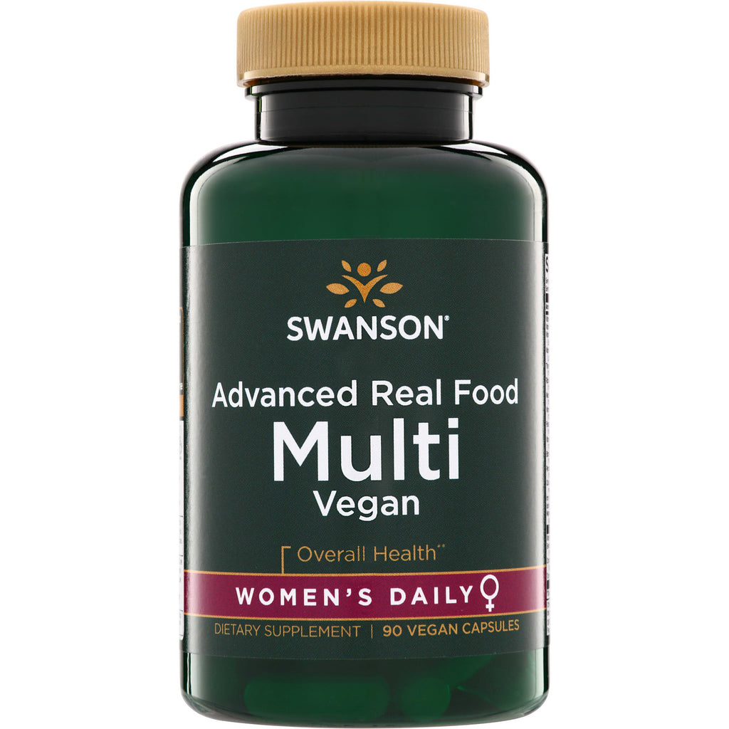 SWU1037 | Swanson Advanced Real Food Multi Vegan Women's Daily for Overall Health, 90 vegan capsules - Thumbnail