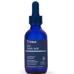 TM126 | Trace Fulvic Acid ionic liquid mineral supplement, 2 fl oz dropper bottle front