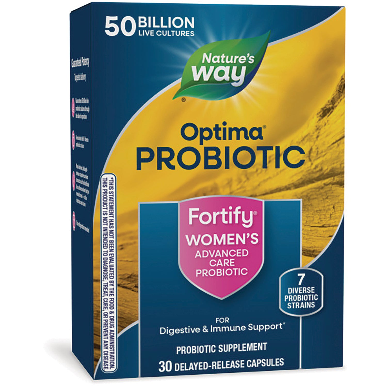 NW881 | Nature's Way Optima Probiotic Fortify women's advanced care supplement box, 30 delayed-release capsules