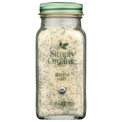 SMP039 | glass jar of Simply Organic garlic salt front label 4.7 oz