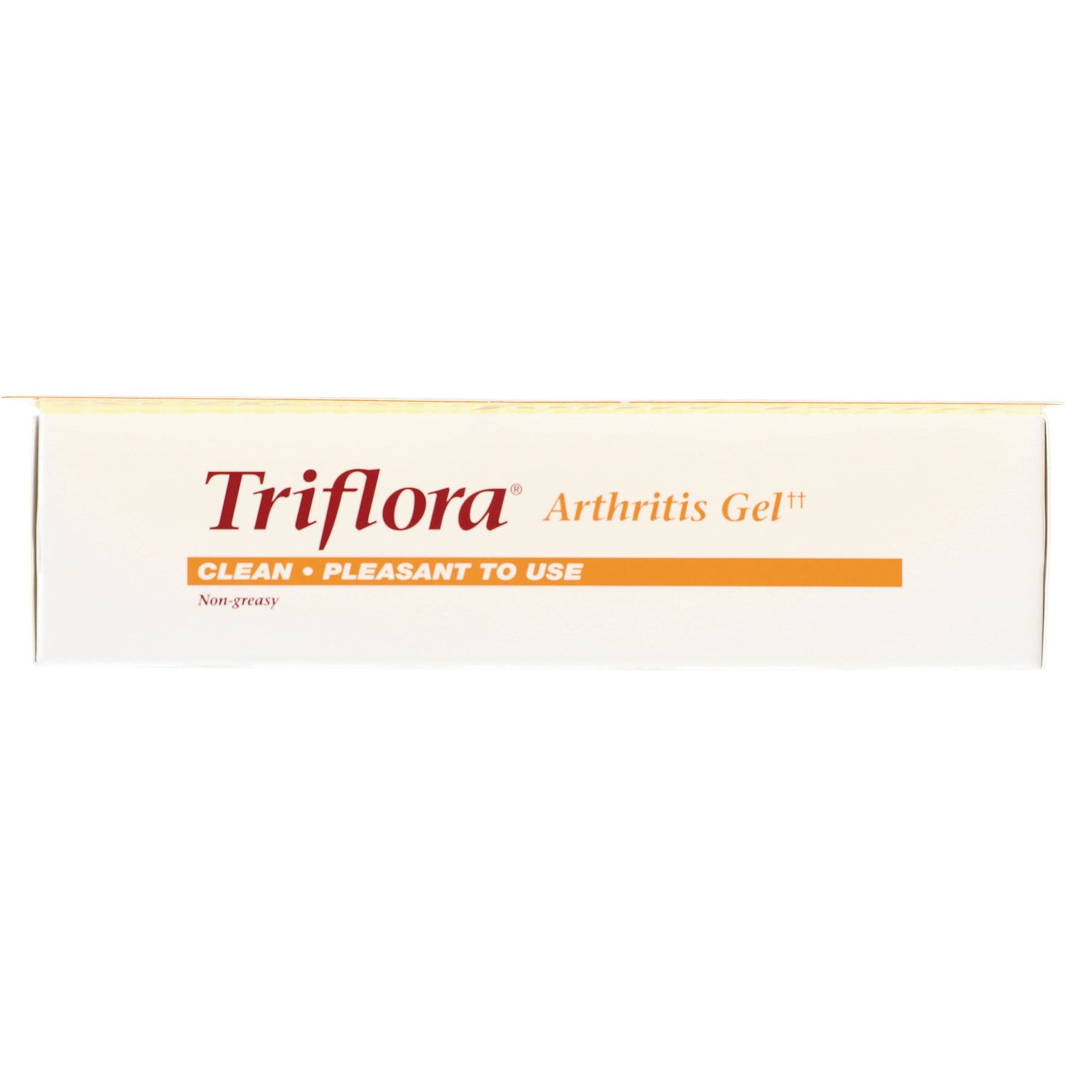 BRK003 | Triflora Arthritis Gel box labeled CLEAN  PLEASANT TO USE and Non-greasy