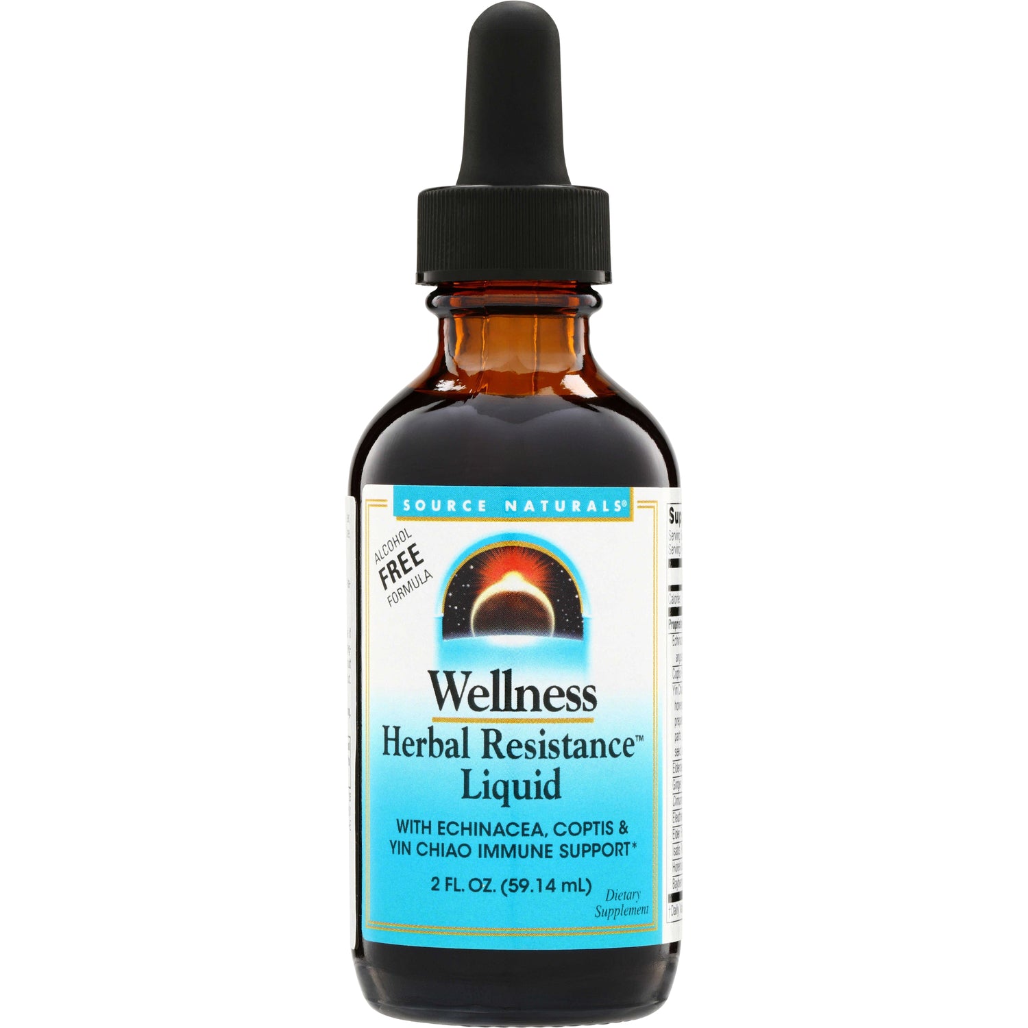 SN407 | Source Naturals Wellness Herbal Resistance Liquid, alcohol-free formula, 2 fl oz