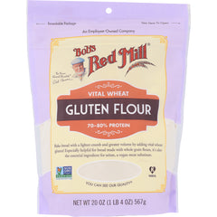 BOB432 | Bob's Red Mill Vital Wheat GLUTEN FLOUR 20 oz front pouch with brand logo