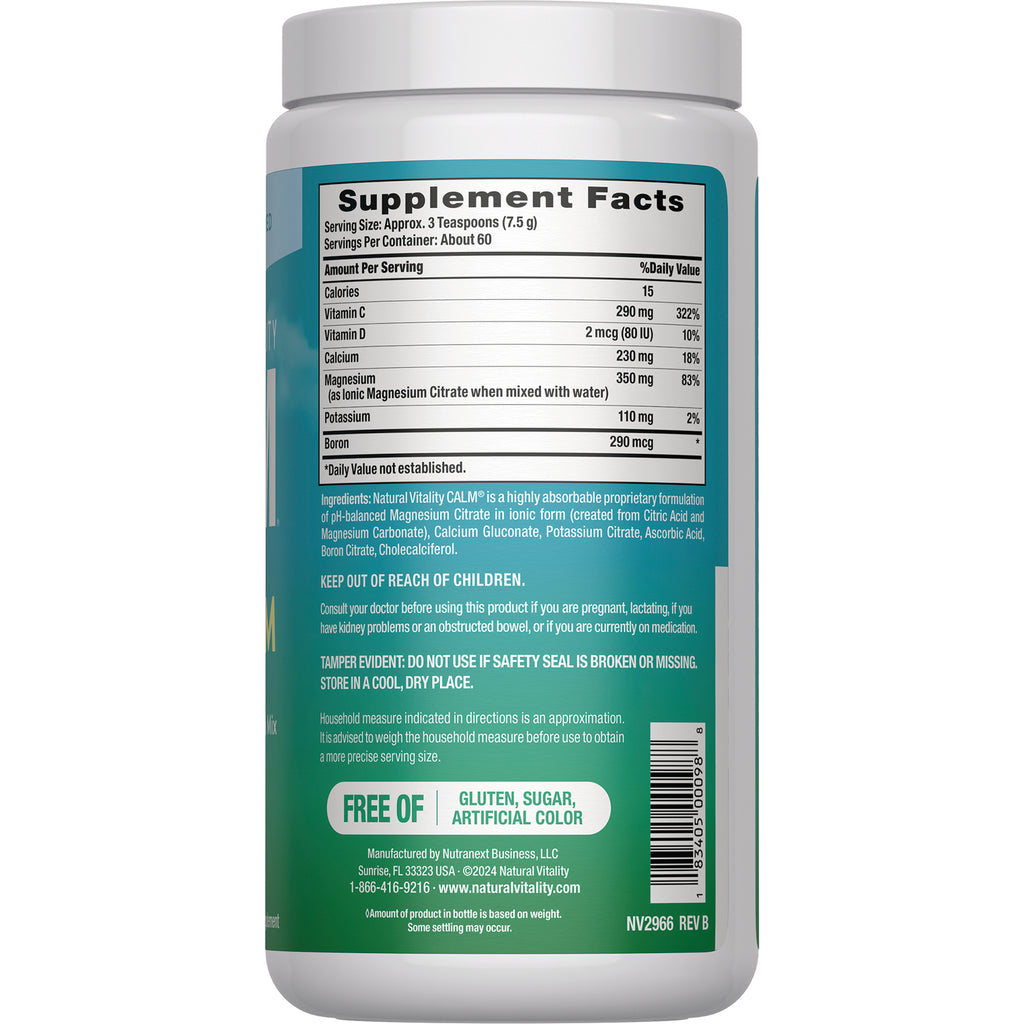 NVT074 | Back label showing Supplement Facts panel, ingredient list, warnings, and barcode - Thumbnail