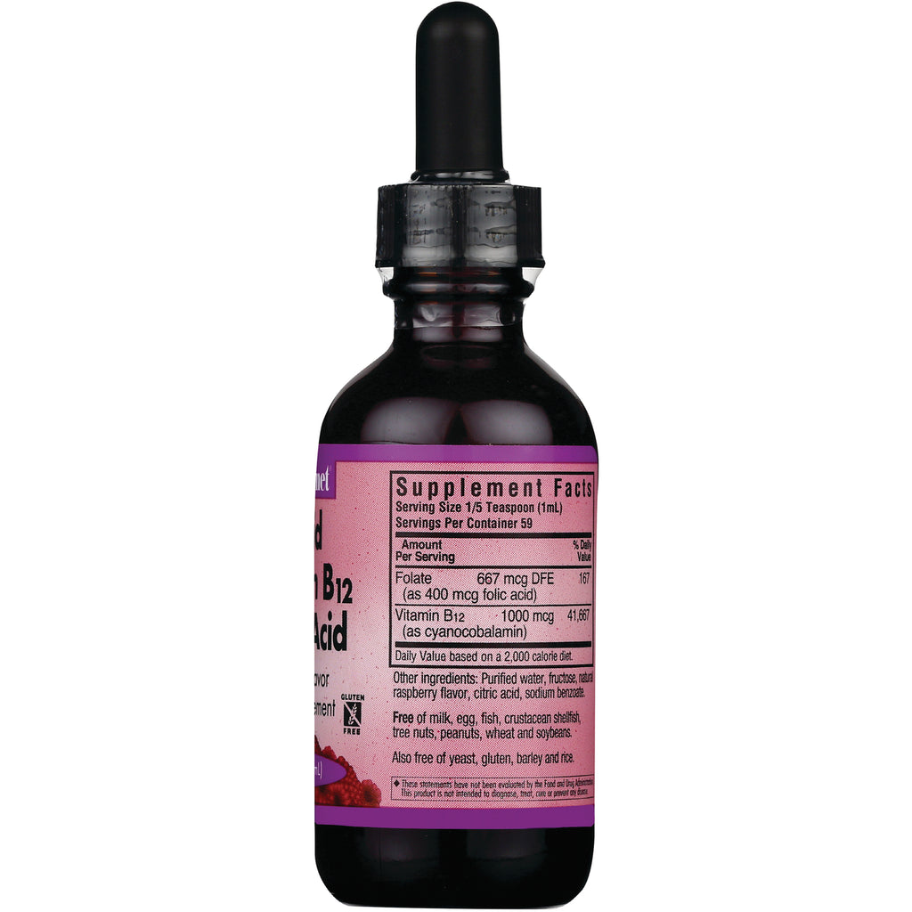 BLU088 | Back label showing Supplement Facts panel and ingredients on dropper bottle - Thumbnail