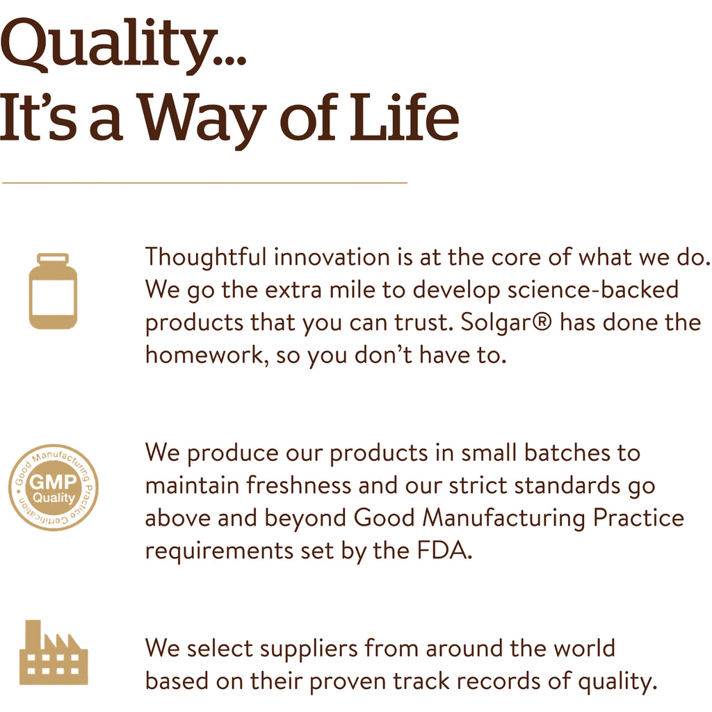 SLG227 | Brand panel titled Quality... It's a Way of Life with text about GMP quality, small-batch production and supplier selection - Thumbnail