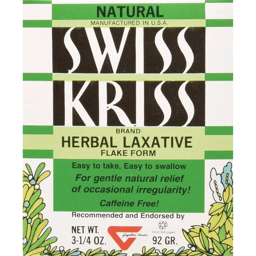 SKR004 | SWISS KRISS herbal laxative flake form box labeled Natural and Caffeine Free - Thumbnail