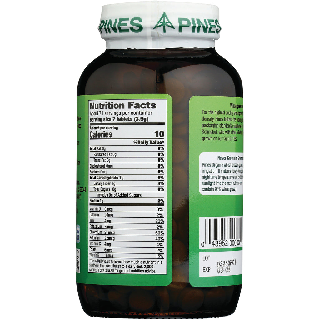PNN003 | back of brown pill bottle showing Nutrition Facts label, ingredient and lot box and barcode - Thumbnail