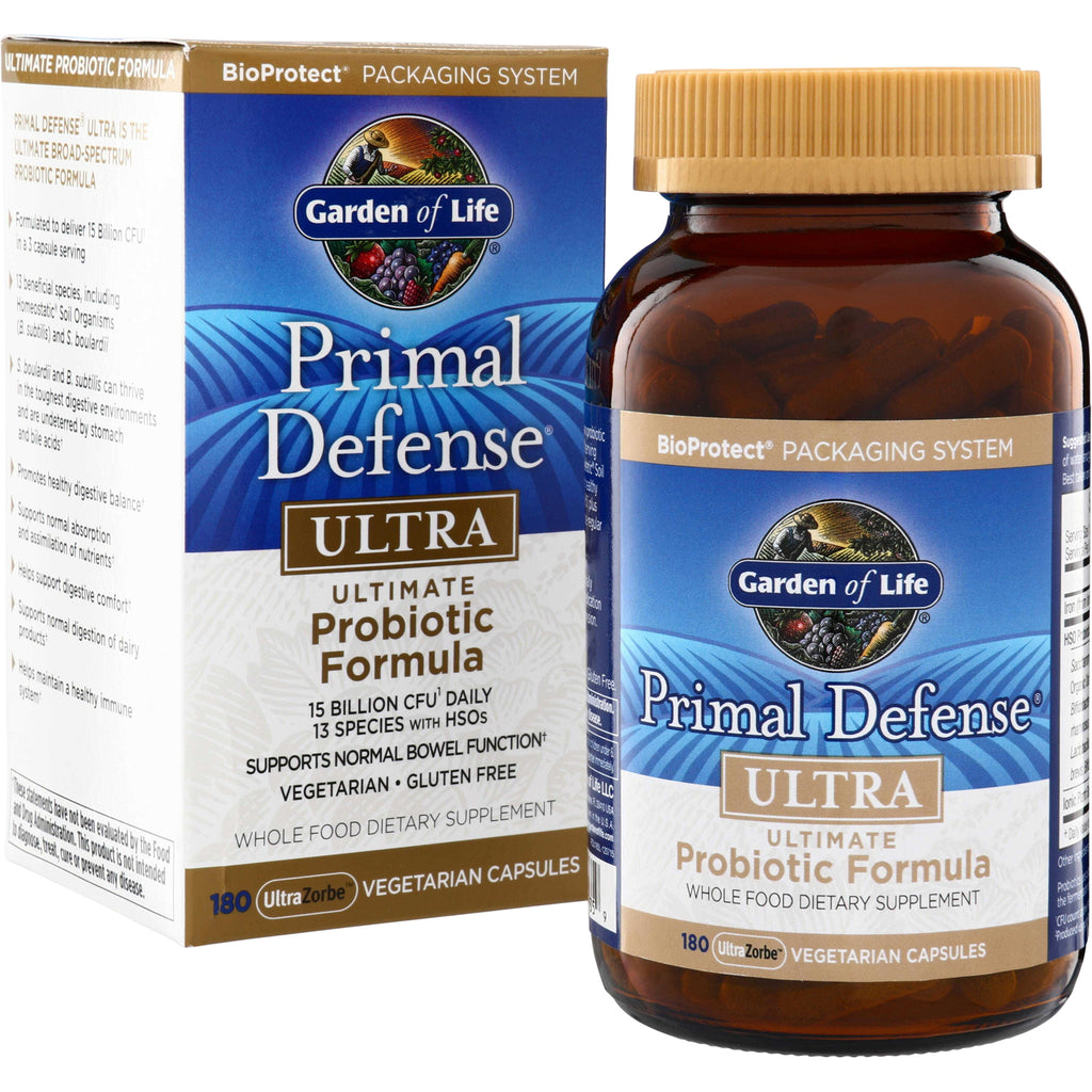 GLF069 | Garden of Life Primal Defense Ultra Ultimate Probiotic Formula, 180 vegetarian capsules - Thumbnail