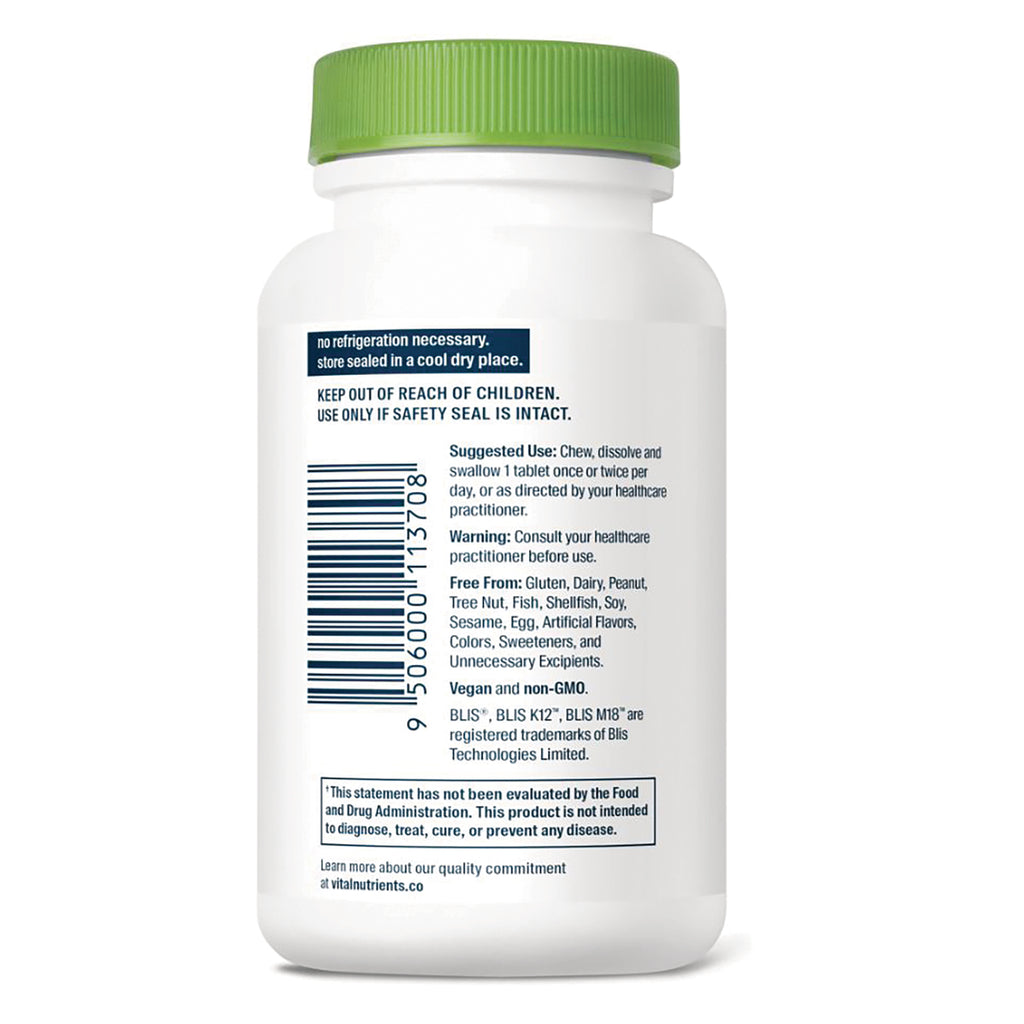 HYP005 | Back label of white supplement bottle with green cap showing barcode, warnings, suggested use, and allergen-free claims - Thumbnail