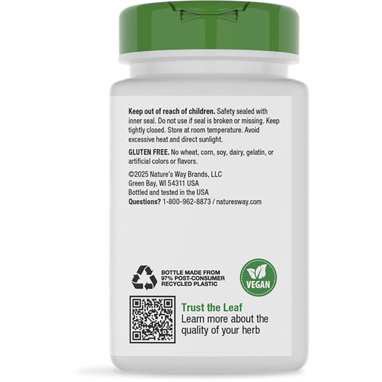 NW144 | Bottle back label reading Promotes Feelings of Fullness with supplement facts, warnings and barcode