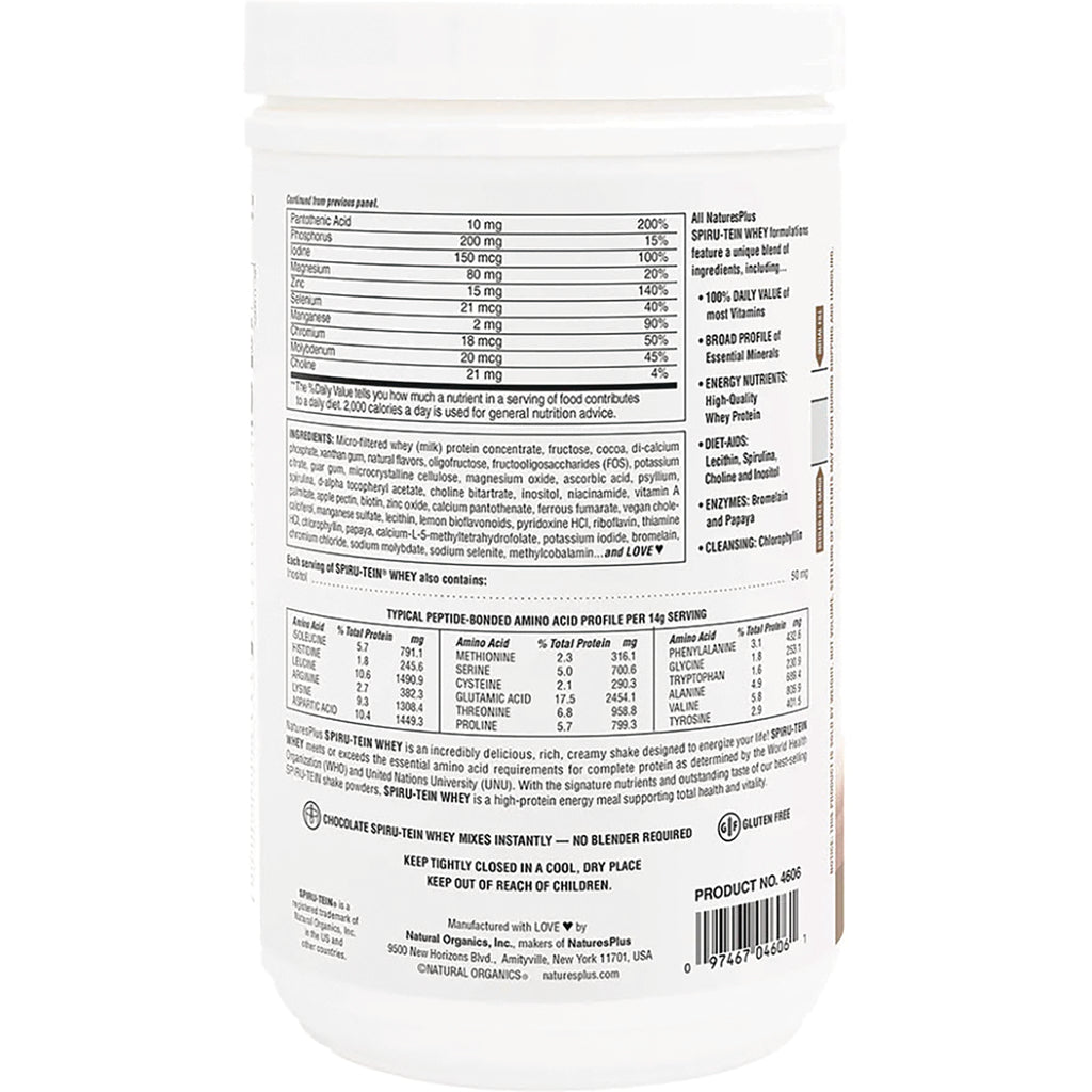 NTP098 | Back label of white supplement jar showing nutrition facts, ingredients, serving information, and barcode - Thumbnail
