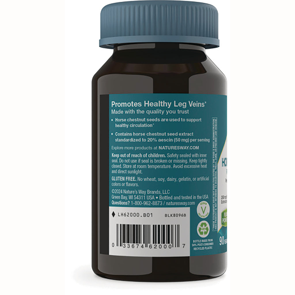 NW527 | back label of brown supplement bottle showing product information, warnings, and barcode - Thumbnail