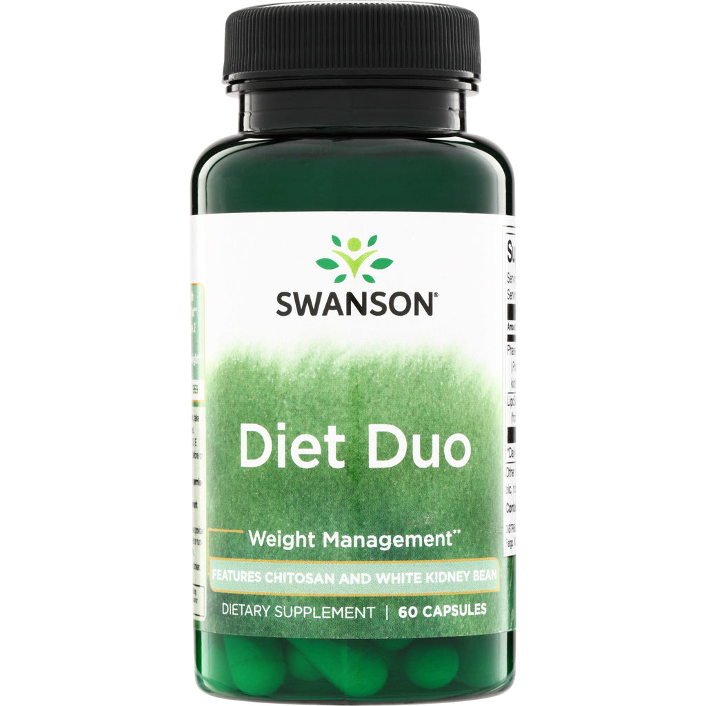 SWD094 | Swanson Diet Duo weight management supplement, 60 capsules; features chitosan and white kidney bean - Thumbnail
