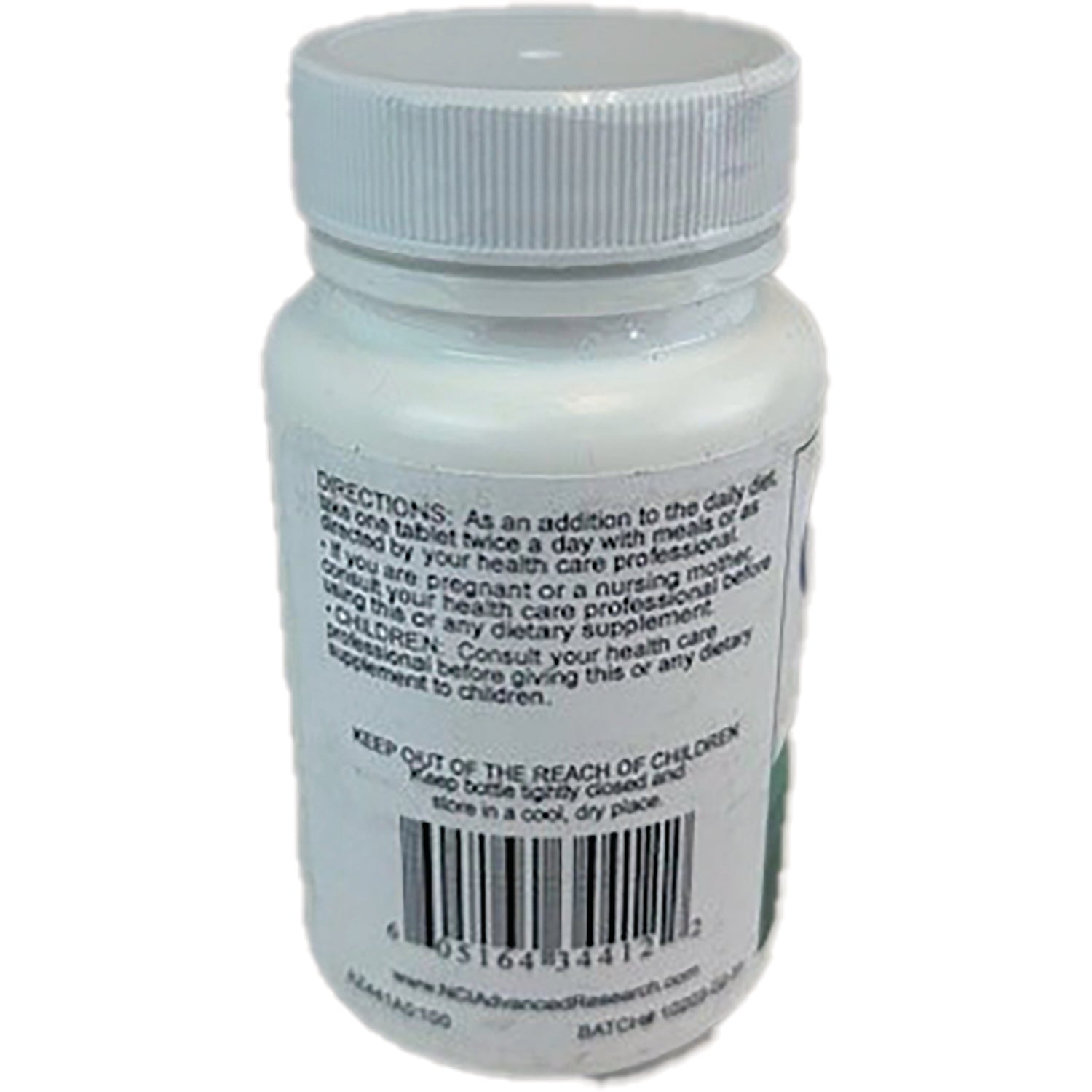 ADR027 | Back label with directions, warnings, and barcode