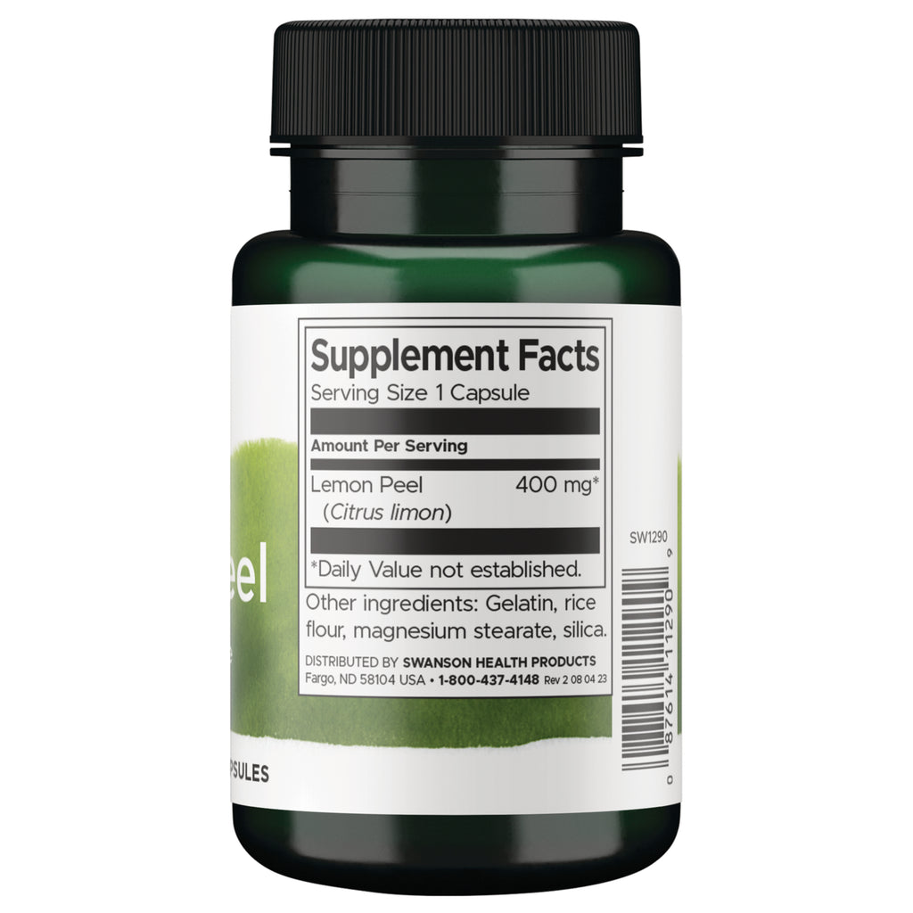 SW1290 | Back label with supplement facts and serving information - Thumbnail