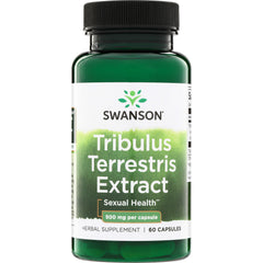 SWH179 | Swanson Tribulus Terrestris Extract, Sexual Health, 500 mg per capsule, herbal supplement, 60 capsules