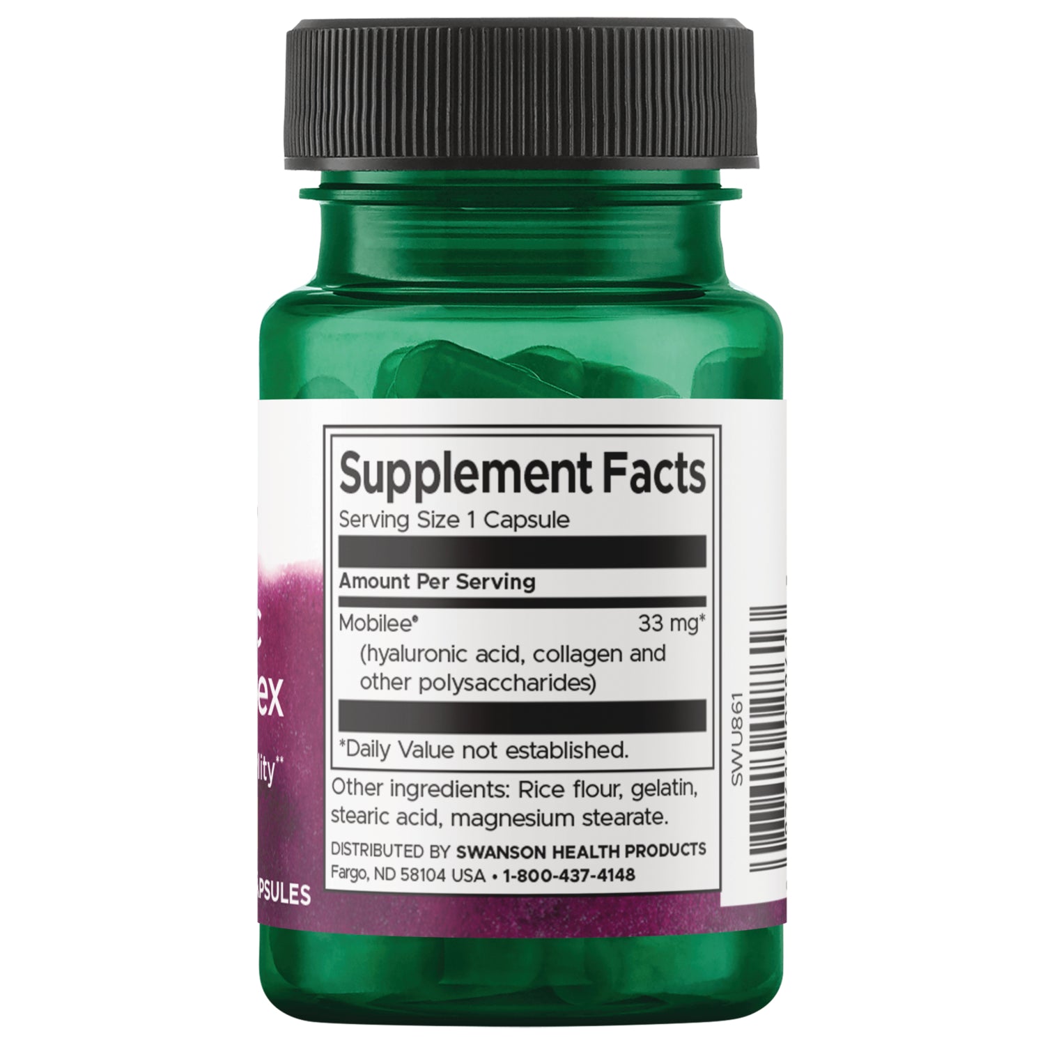 SWU861 | White capsule with centimeter and inch rulers for size reference