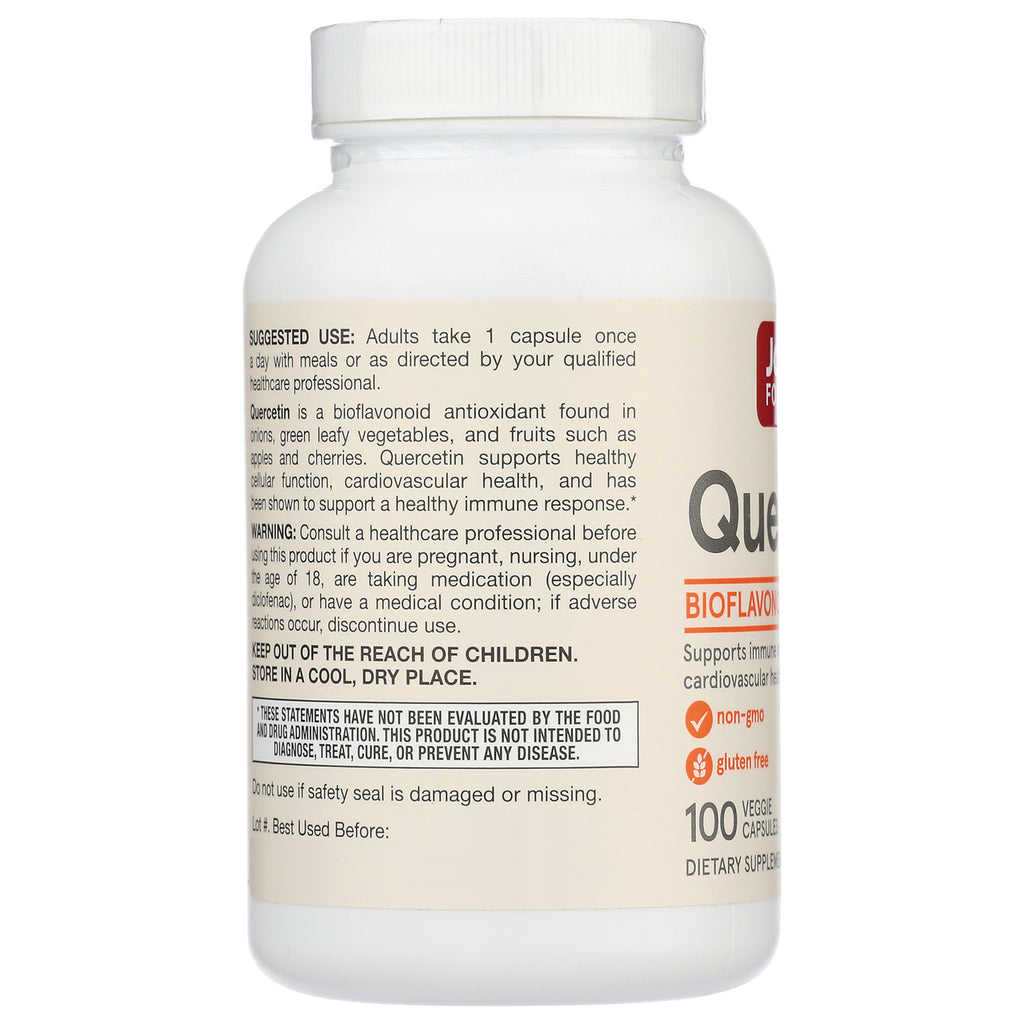 JR038 | back label of white supplement bottle showing suggested use, warnings, and storage instructions - Thumbnail