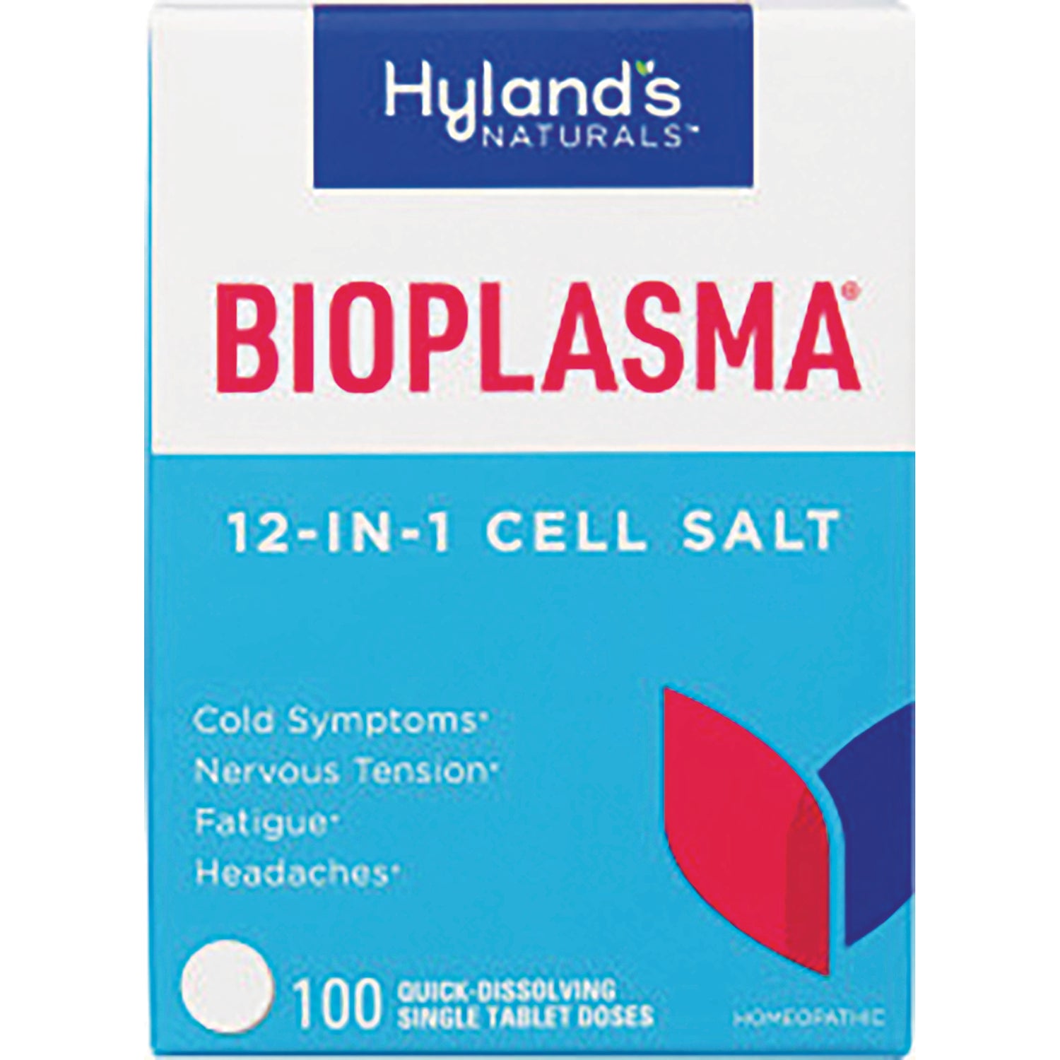 HY259 | Hyland's Bioplasma 12-in-1 cell salt box, 100 quick-dissolving single tablet doses