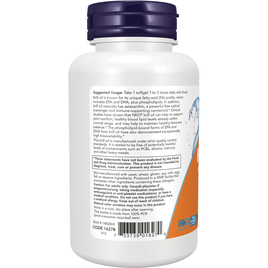 NWF622 | Back label of white supplement bottle showing suggested usage, cautions, and barcode - Thumbnail
