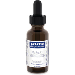 PRN020 | Brown glass dropper bottle labeled pure encapsulations B12 liquid dietary supplement 30 ml
