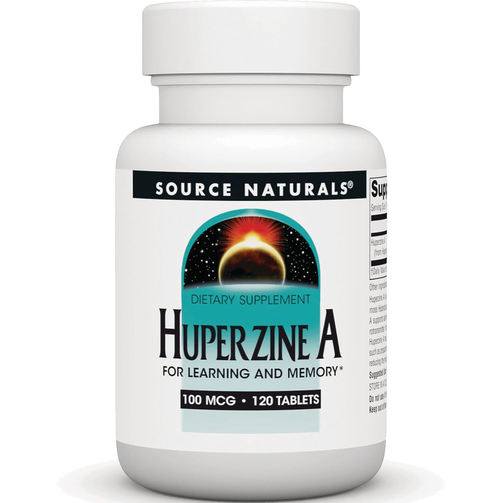 SN718 | Source Naturals Huperzine A dietary supplement, 100 mcg, 120 tablets - Thumbnail