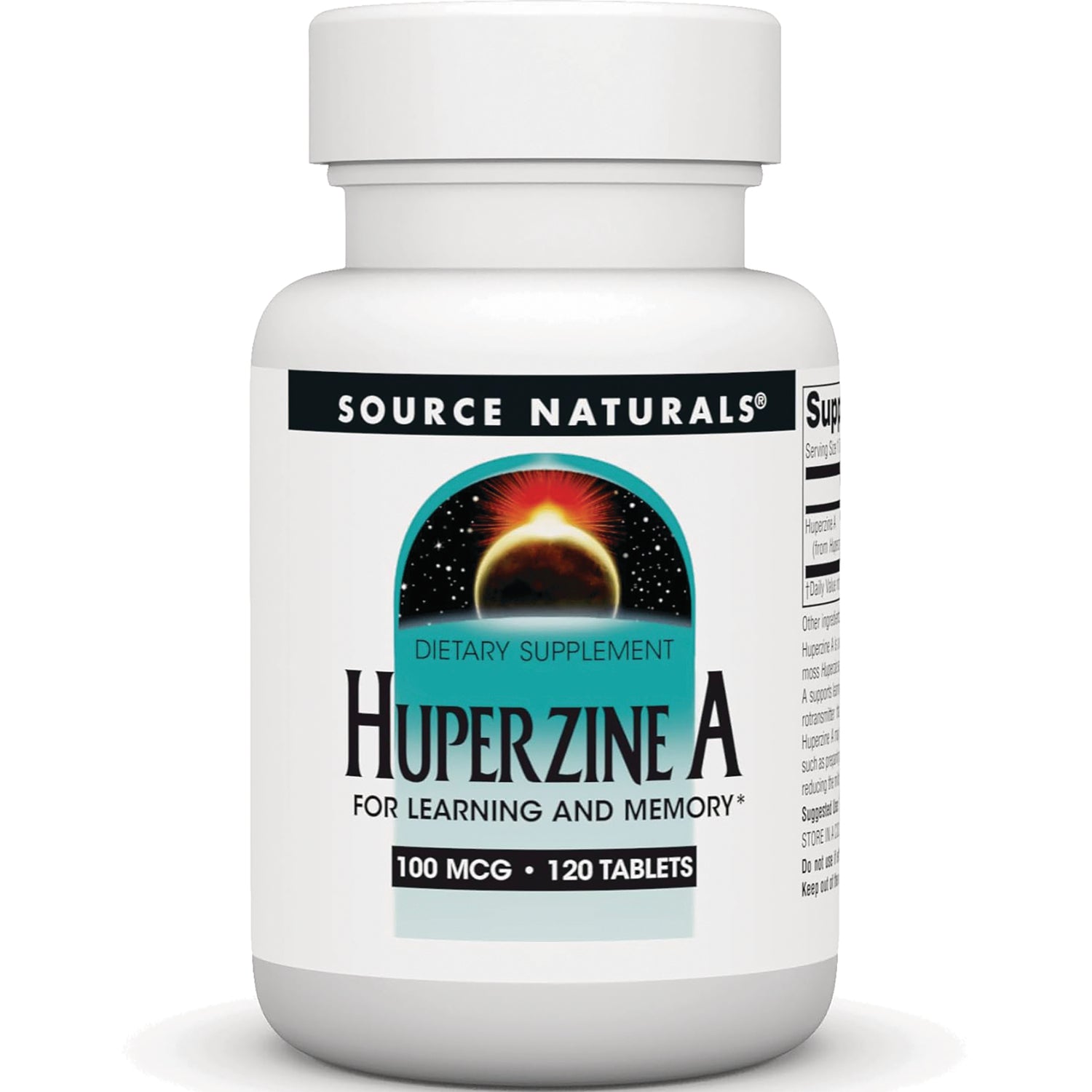 SN718 | Source Naturals Huperzine A dietary supplement, 100 mcg, 120 tablets