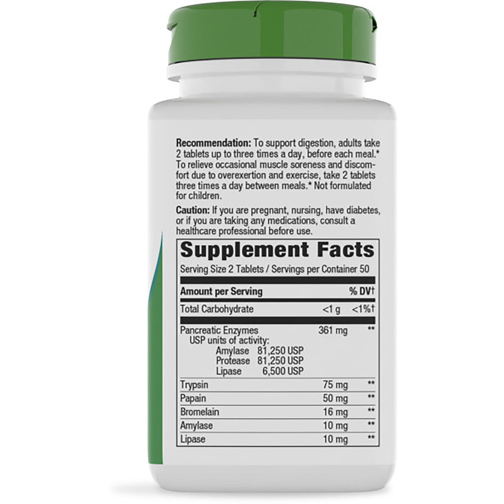 ET375 | back of supplement bottle showing Supplement Facts label and ingredient list - Thumbnail