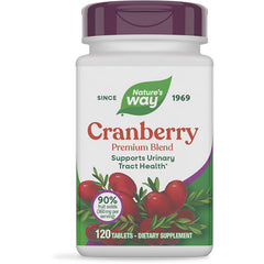 NW725 | Nature's Way Cranberry Premium Blend bottle, 120 tablets dietary supplement, front label