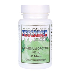 ADR031 | Advanced Research Magnesium Orotate 500 mg, 50 tablets dietary supplement bottle