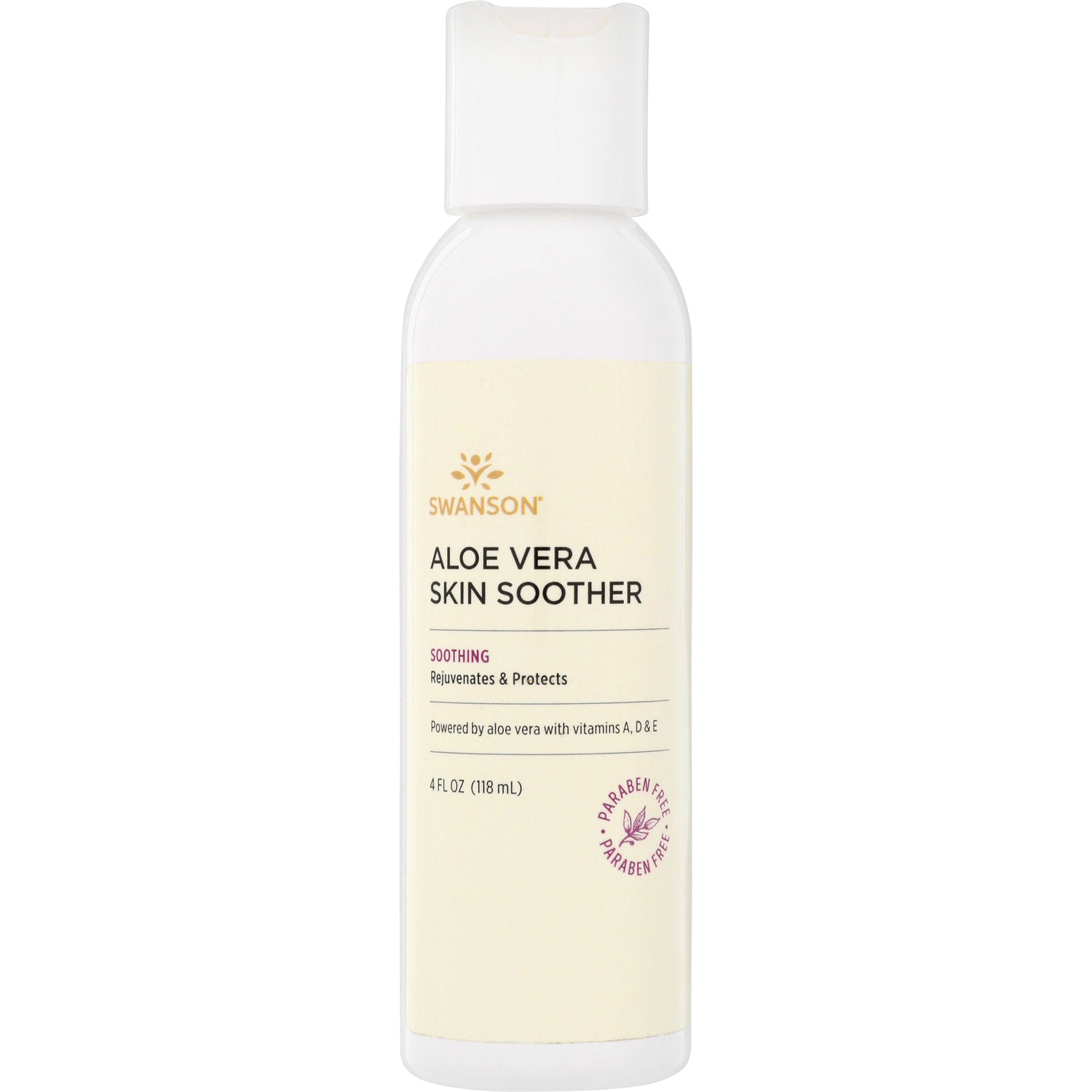 SW1482 | Swanson Aloe Vera Skin Soother, soothing formula, 4 fl oz, paraben free