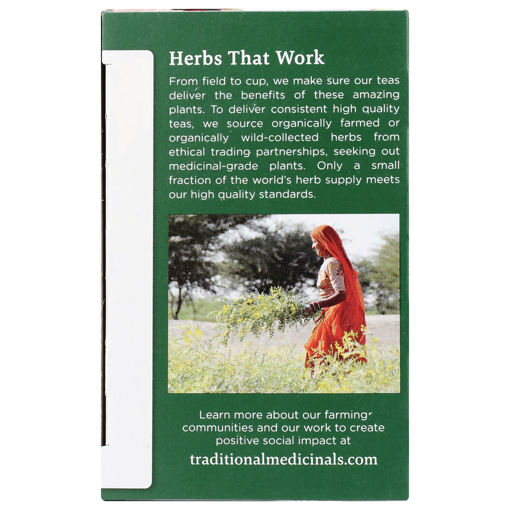 TMD049 | Herbs That Work panel with sourcing message and farmer photo; traditionalmedicinals.com - Thumbnail
