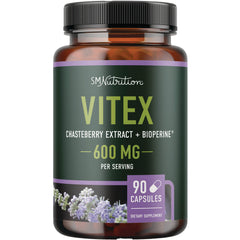SMT011 | SMNutrition Vitex Chasteberry Extract + BioPerine 600 mg per serving, 90 capsules dietary supplement