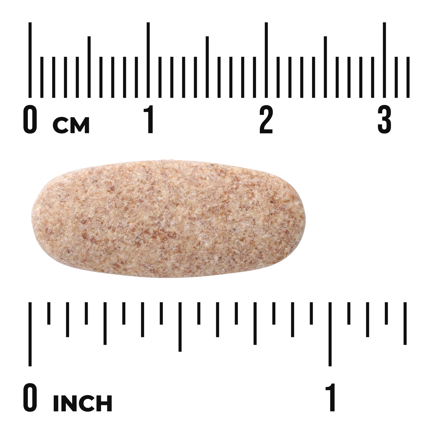 SW1830 | Oblong speckled tablet with centimeter and inch rulers for size