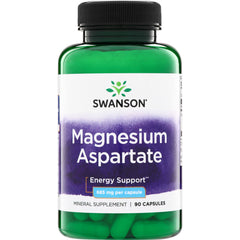 SW1420 | Swanson Magnesium Aspartate, Energy Support, 685 mg per capsule, 90 capsules