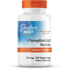 DB142 | Doctor's Best Phosphatidyl Serine 100 mg bottle, 120 veggie caps Memory Support dietary supplement