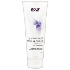NWF1006 | NOW Solutions glucosamine MSM & arnica liposome lotion tube for joint areas