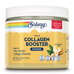SLR542 | Solaray Vegan Collagen Booster powder, natural vanilla flavor, 6.1 oz (173 g)